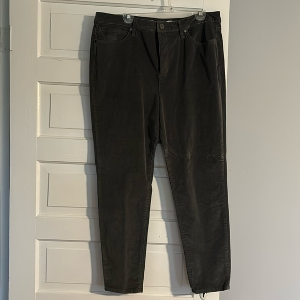 Seven Gray Velvet Corduroy Pants